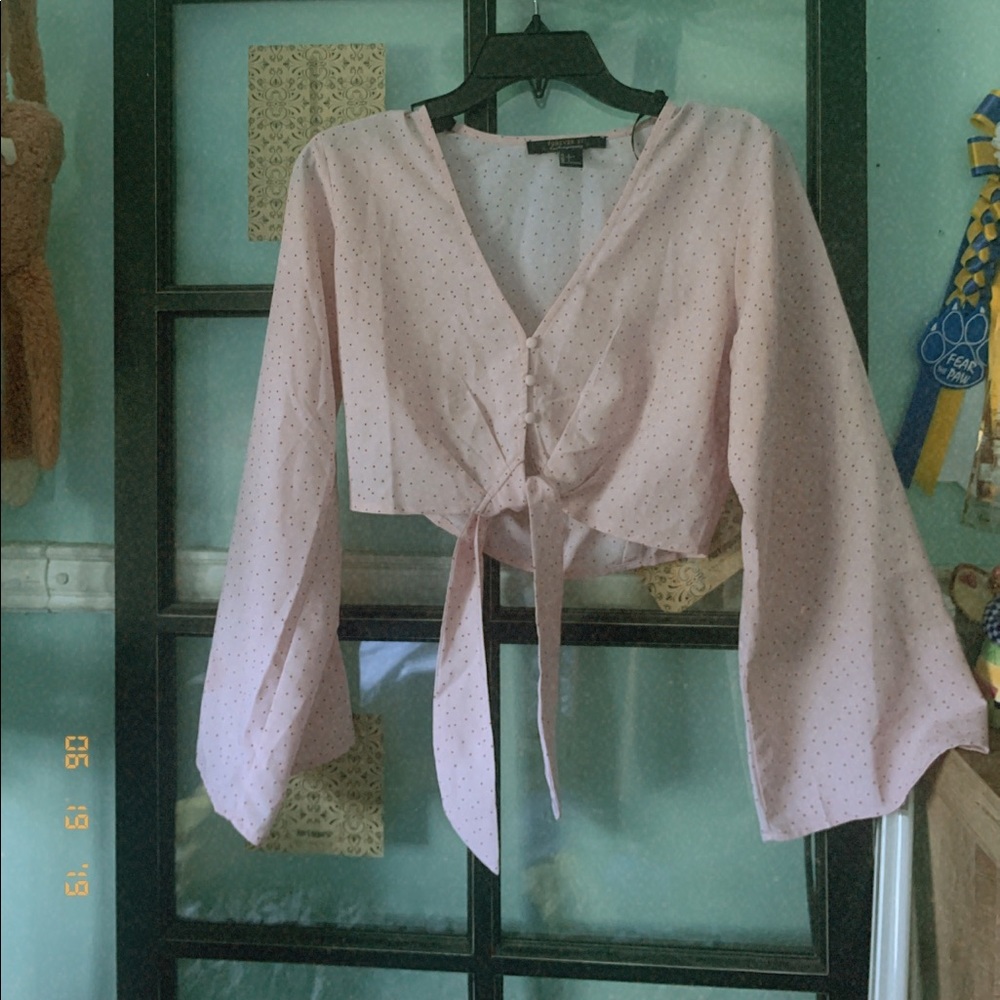 Polka dot blouse